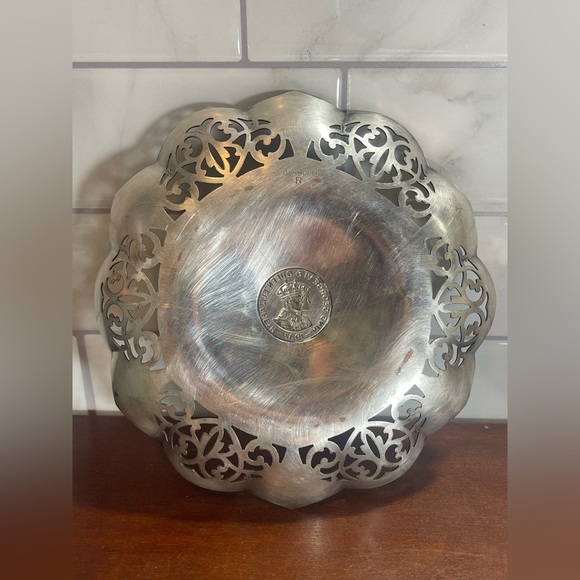 EP Copper Silver Plate Dish 1937 Coronation of King George VI & Queen Elizabeth - Picture 6 of 9